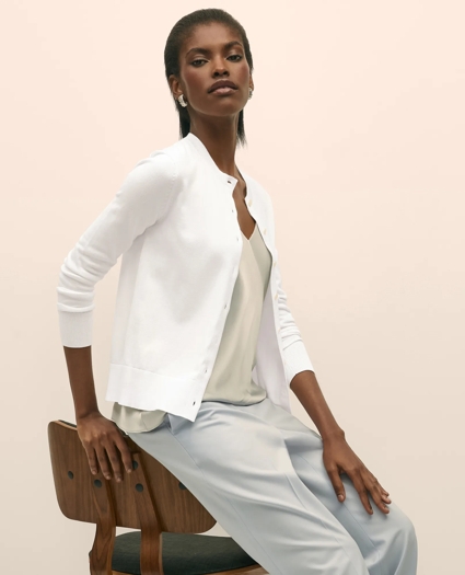 Supima® Cotton Cardigan, image 6