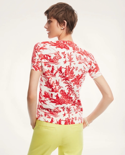 Cotton Toile Print Shell, image 3