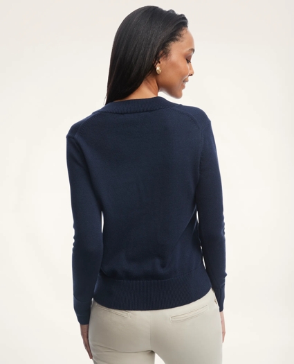 Supima® Cotton Embroidered Sweater, image 3