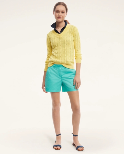 Italian Linen Cable Knit Sweater, image 2