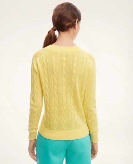 Italian Linen Cable Knit Sweater, image 3
