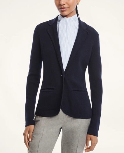 Merino Wool Sweater Jacket, image 1