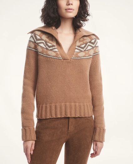 Alpaca-Wool Fair Isle Sweater, image 1