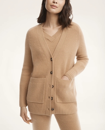 Merino Wool Cashmere Cardigan, image 1
