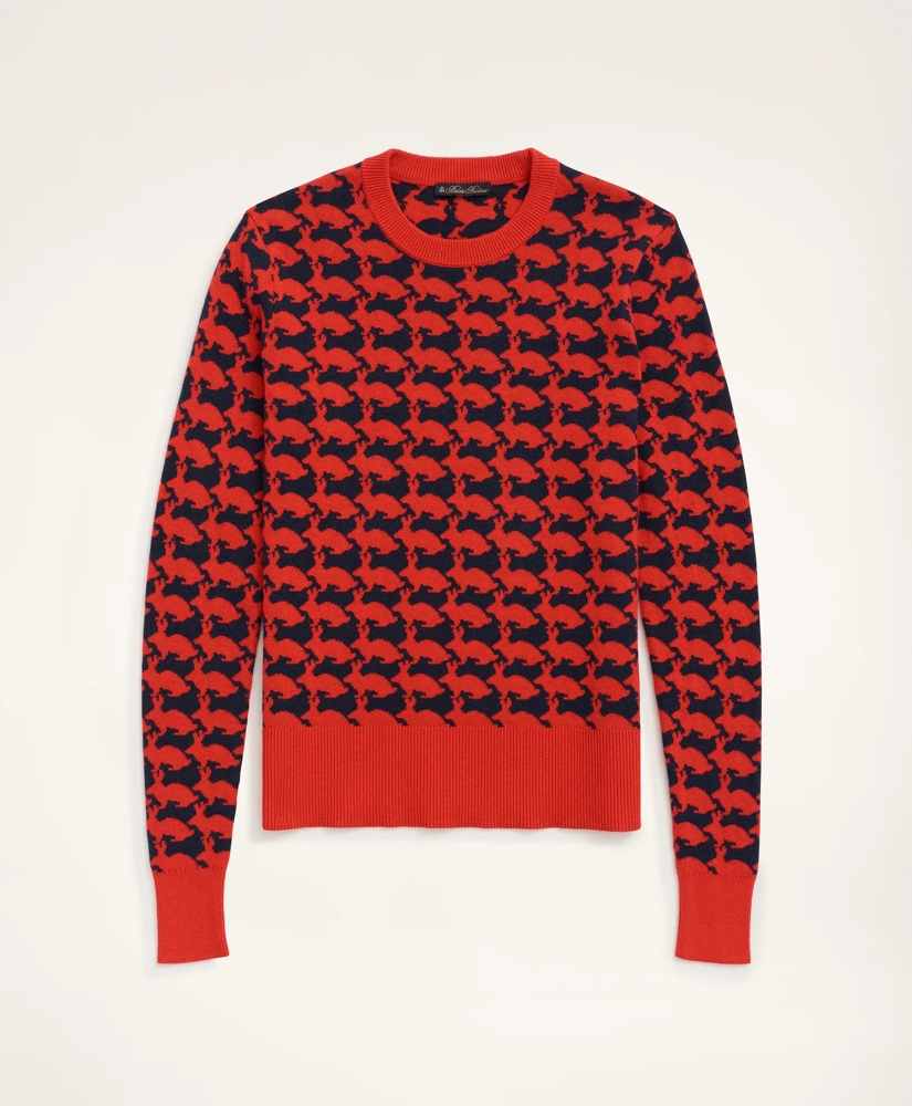 Women's Lunar New Year Cotton Cashmere Blend Intarsia Sweater, image 4