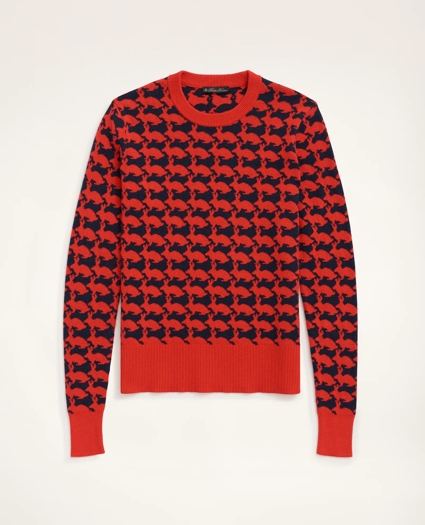 Women's Lunar New Year Cotton Cashmere Blend Intarsia Sweater, image 4