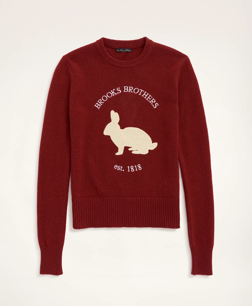 Women's Lunar New Year Merino Wool Blend Rabbit Sweater Women's Lunar New Year Merino Wool Blend Rabbit Sweater