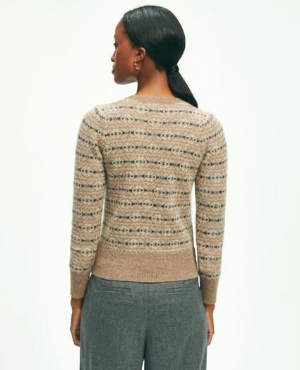 Mohair Alpaca Blend Fair Isle Sweater, image 2