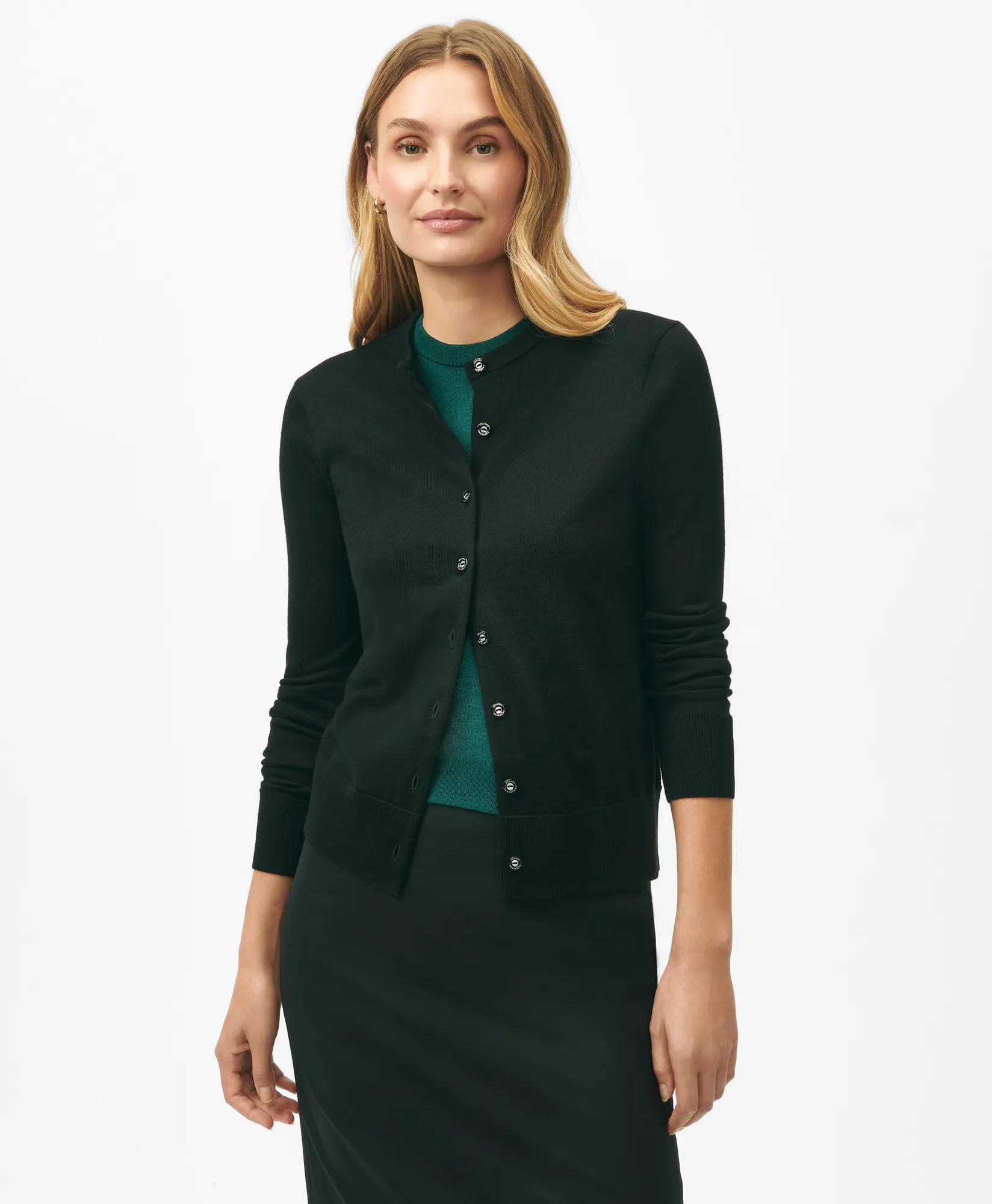 Extra-Fine Twinset Cardigan in Merino Wool Extra-Fine Twinset Cardigan in Merino Wool
