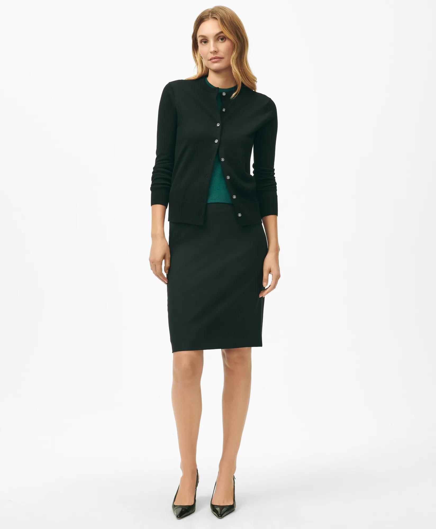 Extra-Fine Twinset Cardigan in Merino Wool Extra-Fine Twinset Cardigan in Merino Wool