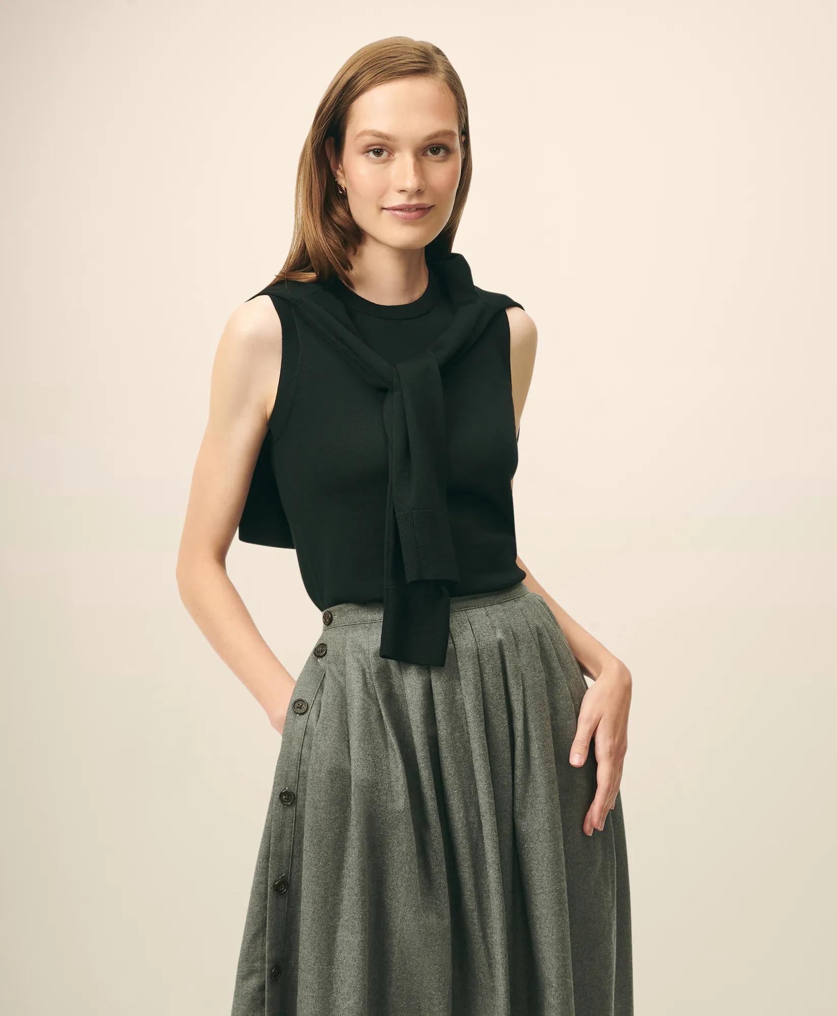 Extra-Fine Twinset Shell in Merino Wool, image 1