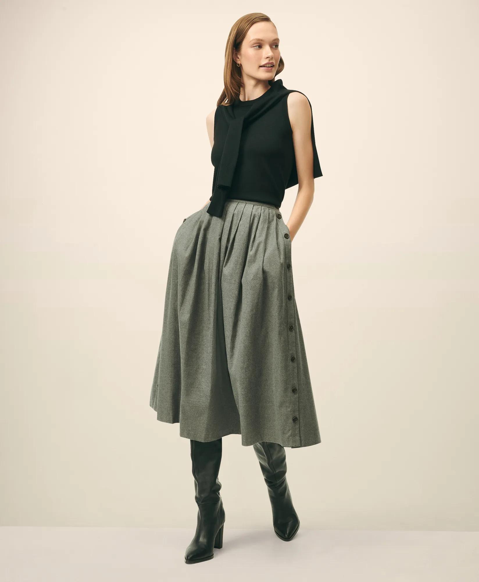 Extra-Fine Twinset Shell in Merino Wool, image 2