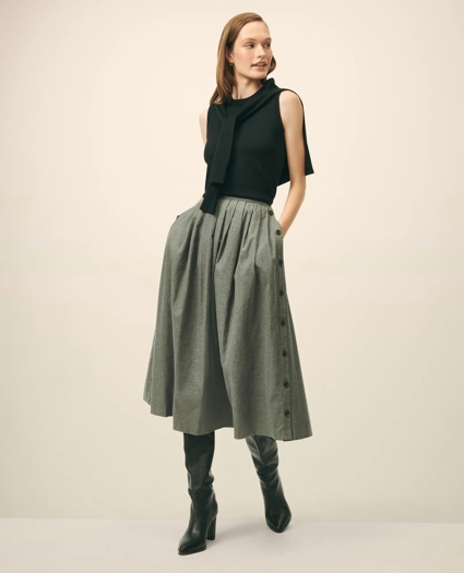 Extra-Fine Twinset Shell in Merino Wool, image 2