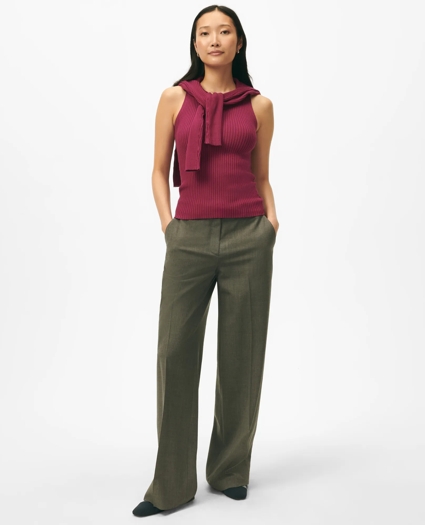 Twinset Silk Blend Ribbed V-Neck Cardigan, image 2