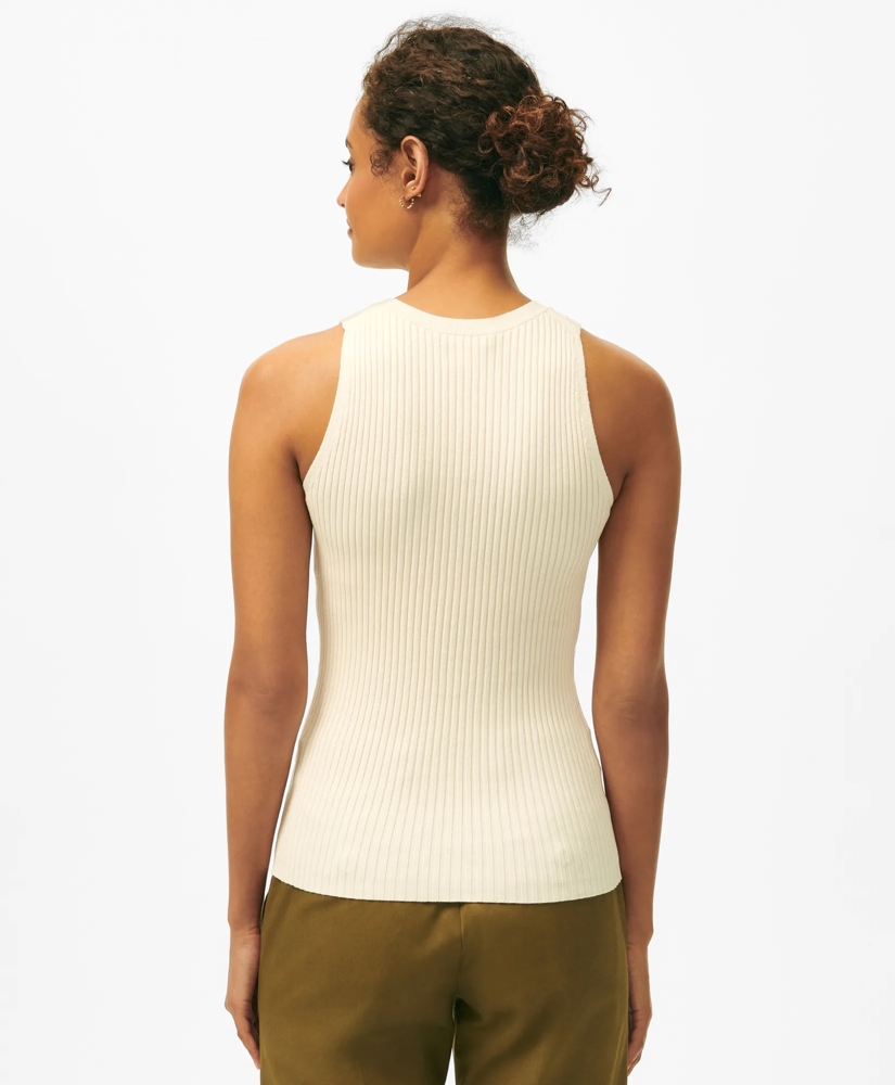 Twinset Silk Blend Ribbed Shell, image 4