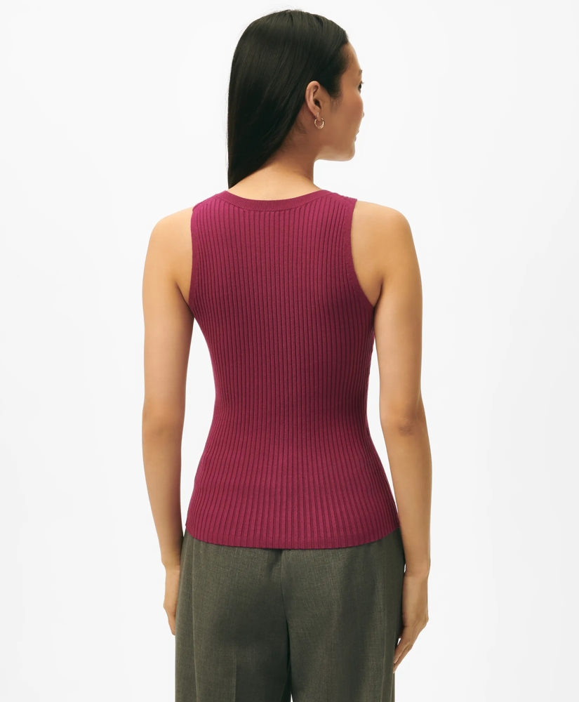 Twinset Silk Blend Ribbed Shell, image 3