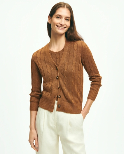 Cable Knit Shell In Linen, image 4