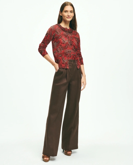 Paisley Beaded Cardigan In Supima® Cotton, image 3