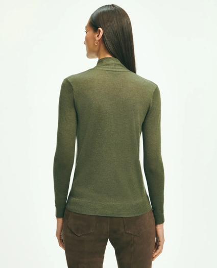 Silk-Cashmere Shawl-Collar Sweater, image 3