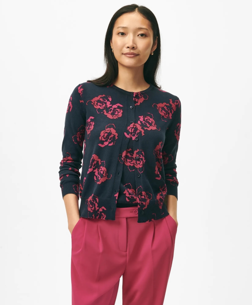 Twinset Rose Cardigan in Cotton Jersey, image 1