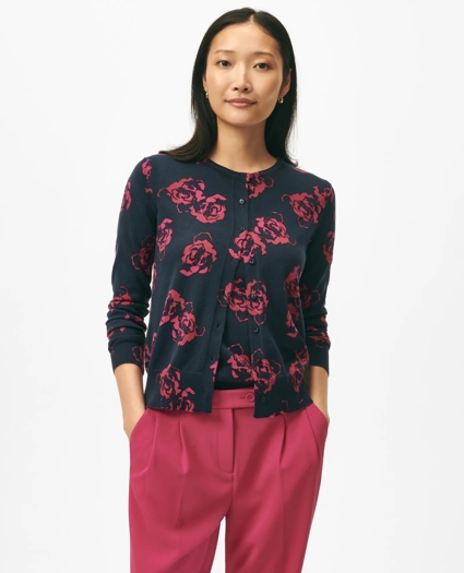 Twinset Rose Cardigan in Cotton Jersey, image 1
