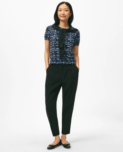 Twinset Abstract Short Sleeve Sweater in Cotton Jersey, image 1