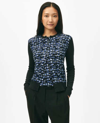 Twinset Abstract Cardigan in Cotton Jersey, image 1