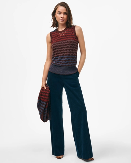 Twinset Shell in Colorful Metallic Cotton Blend, image 1