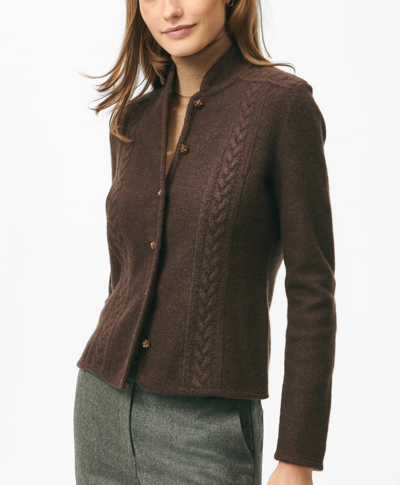 Vintage Sweater Jacket in Boiled Merino Wool, image 3