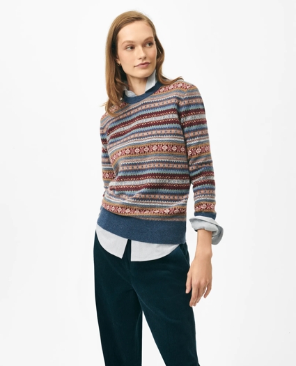 Fair Isle Sweater in Merino Wool, image 2