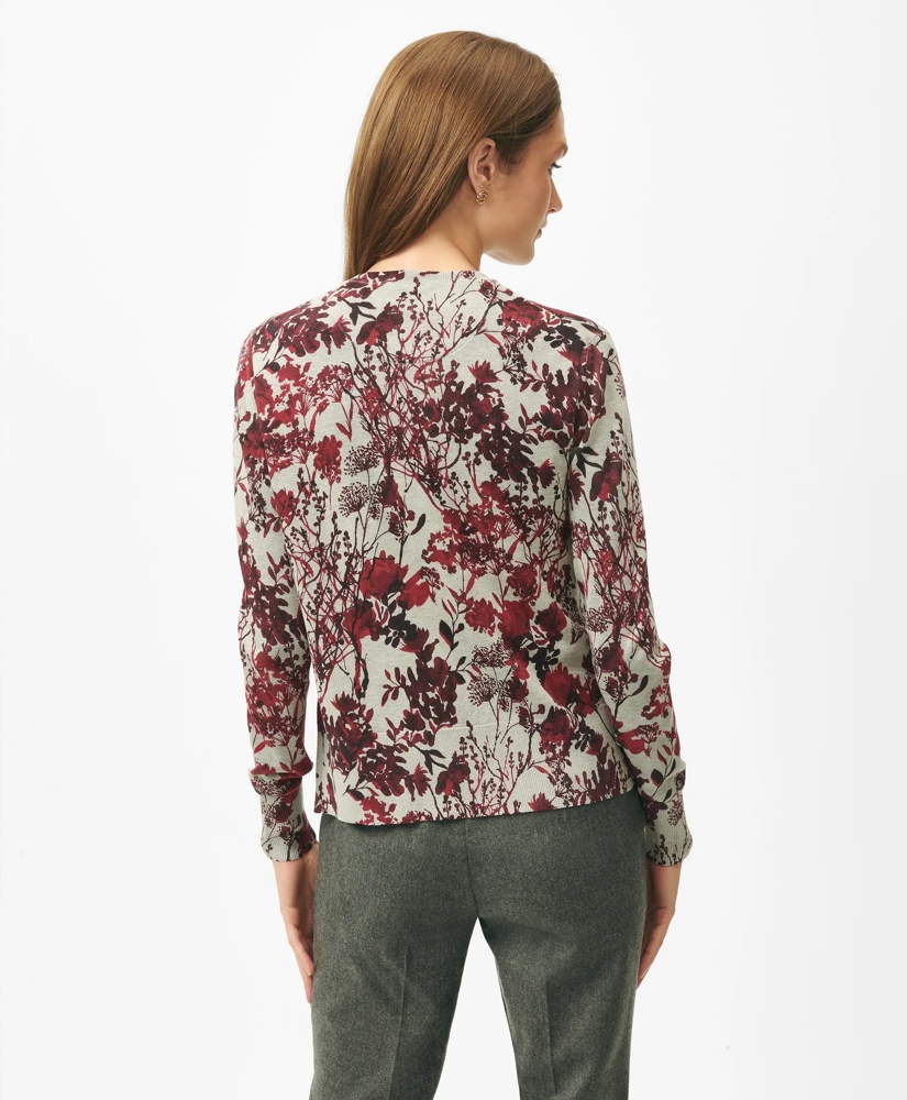 Twinset Cardigan in Floral Silk Blend, image 3