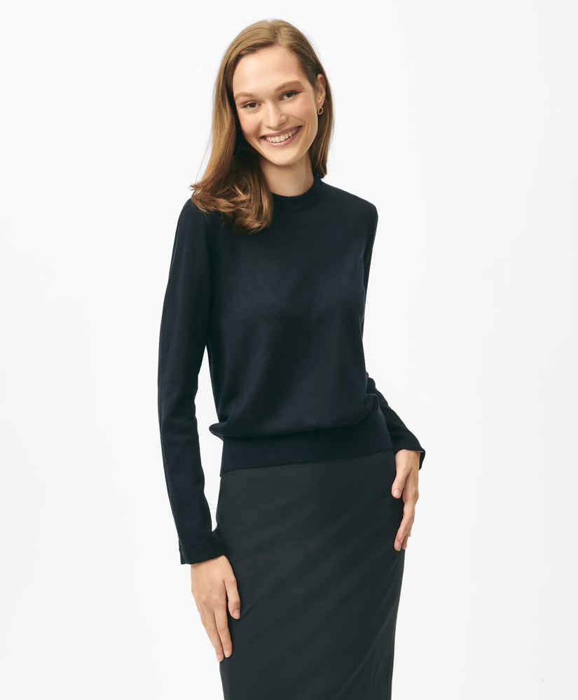 Removable Collar & Cuff Sweater in Fine Merino Wool, image 5