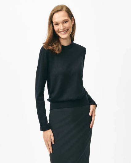 Removable Collar & Cuff Sweater in Fine Merino Wool, image 5