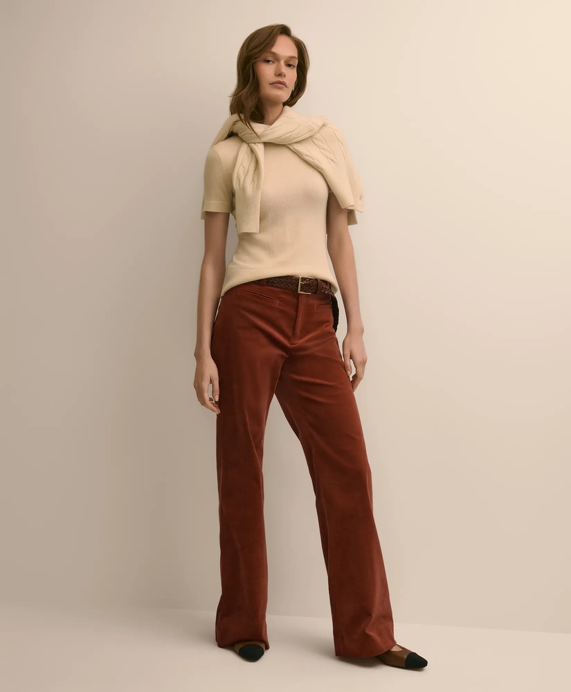 Short-Sleeve Shell Sweater in Cashmere, image 2
