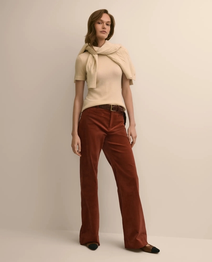 Short-Sleeve Shell Sweater in Cashmere, image 2