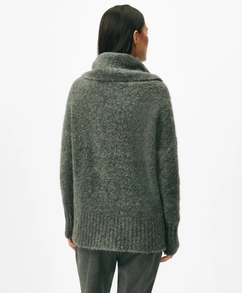 Cowl Neck Brushed Sweater in Alpaca-Wool Blend, image 3