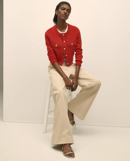 Sweater Jacket in Supima® Cotton, image 1