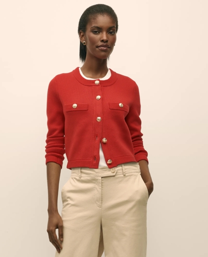 Sweater Jacket in Supima® Cotton, image 2