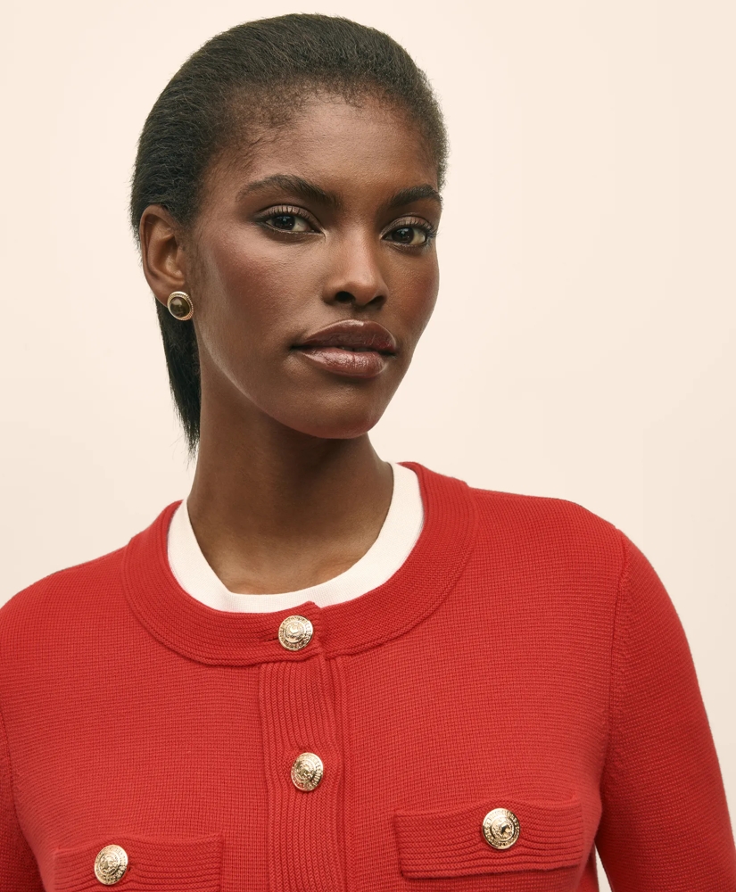Sweater Jacket in Supima® Cotton, image 3