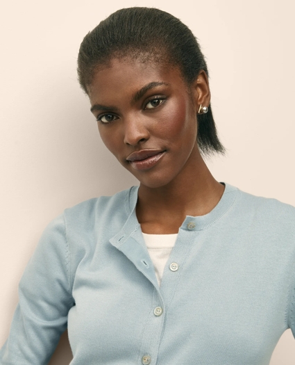 Supima® Cotton Cardigan, image 2