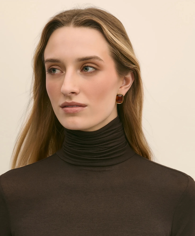 Lightweight Modal Cashmere Turtleneck, image 3