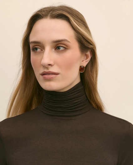 Lightweight Modal Cashmere Turtleneck, image 3
