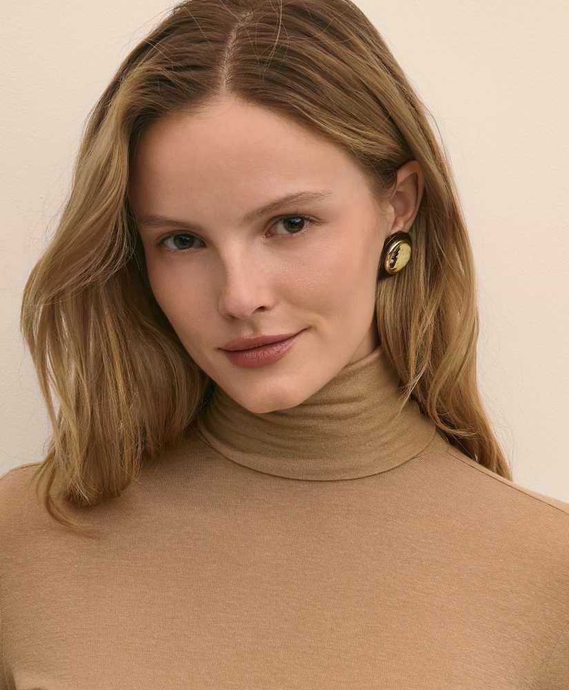 Lightweight Modal Cashmere Turtleneck, image 3