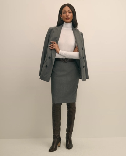 Lightweight Modal Cashmere Turtleneck, image 2
