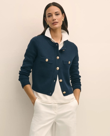 Sweater Jacket in Supima® Cotton, image 2