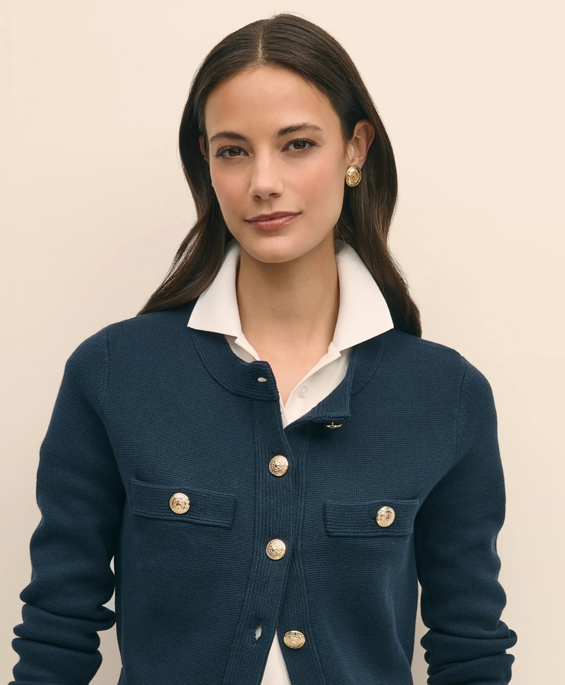 Sweater Jacket in Supima® Cotton, image 3