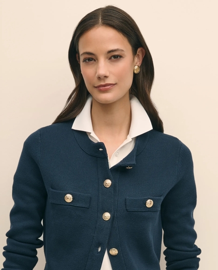 Sweater Jacket in Supima® Cotton, image 3