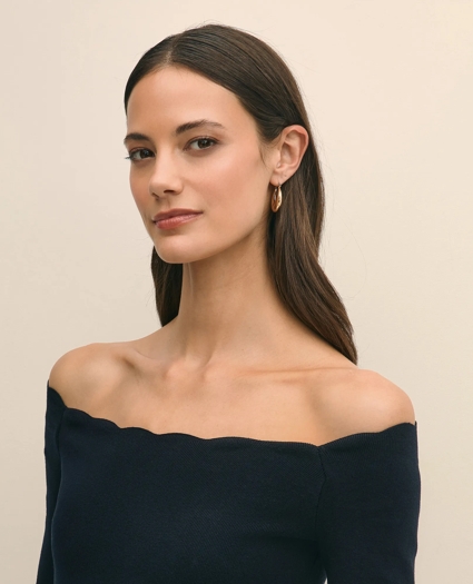 Off-The-Shoulder Scallop Sweater, image 3