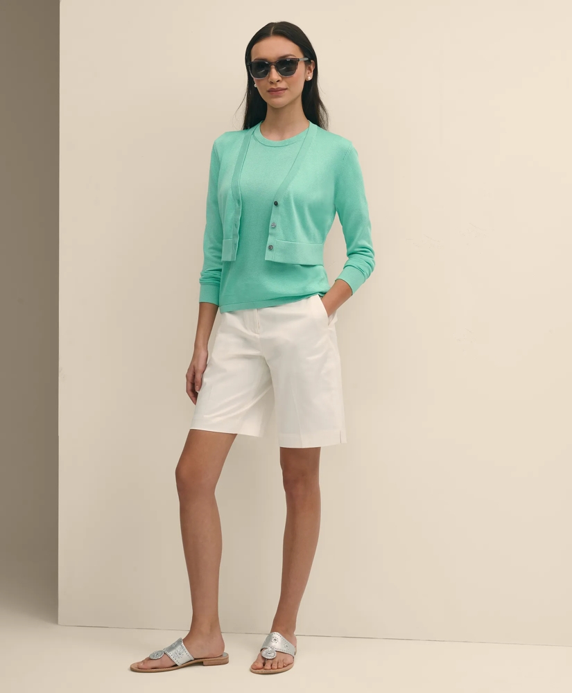 Cropped V-Neck Cardigan, image 2