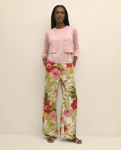 Cropped V-Neck Cardigan, image 4